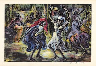 Marion Greenwood - Haitian Dancers - Associated American Artists