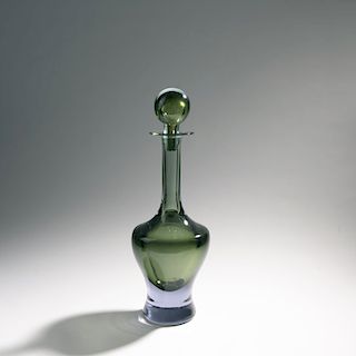 Mario Pinzoni, 'Sommerso' bottle with stopper, 1960s
