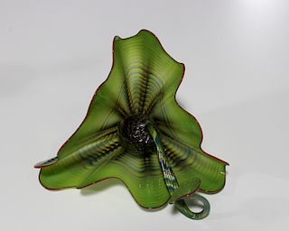 CHIHULY, Dale. Parrot Green Persian Set.
