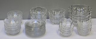 BACCARAT. Signed Grouping of Bowls & Plates