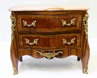 Antique Continental Louis XV Style Marbletop