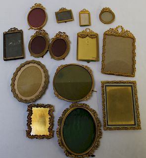 Lot of Assorted Quality Bronze Frames, Some Signed