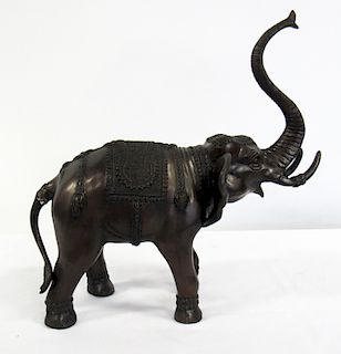 Small Bronze Elephant.