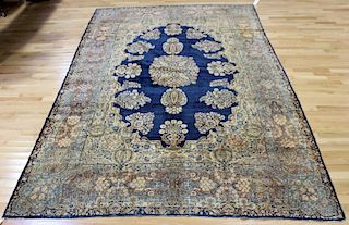 Antique and Finely Hand Woven Roomsize Kerman