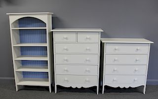 3 Piece White Painted Bedroom Suite