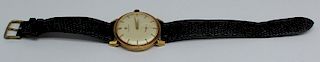 JEWELRY. Men's Vintage Omega 18kt Gold Watch.