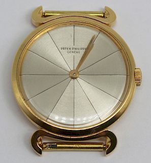 JEWELRY. Vintage Patek Philippe 18kt Gold Watch