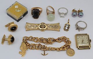JEWELRY. Assorted Jewelry Grouping Inc. Gold.
