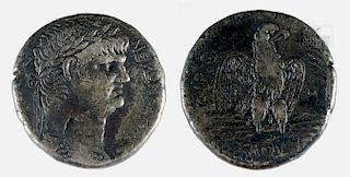 Roman Syria Nero Silver Tetradrachm Coin - 14.6 g