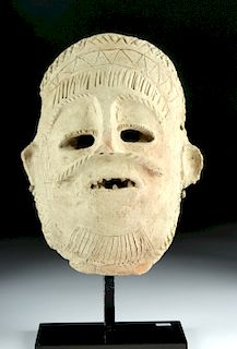 Roman Terracotta Theatre Mask, Tragic Figure w/ TL