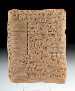 Translated Babylonian Terracotta Tablet