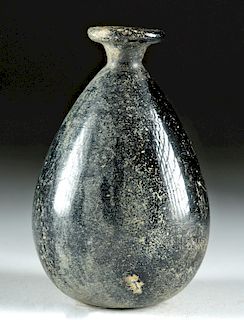 Islamic Glass Vase - Jet Black Color