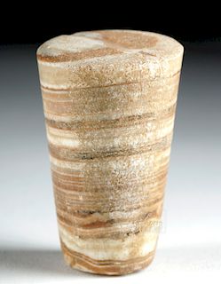 Very Rare Bactrian Marble Miniature Pillar Idol