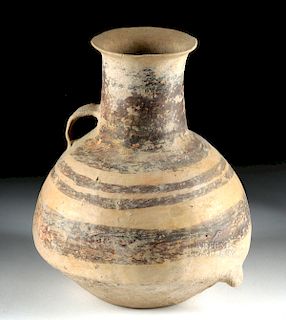 Chinese Neolithic Pottery Jug w/ Linear Decoration