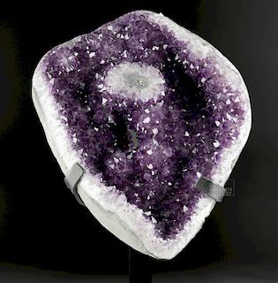 Large South American Amethyst Geode w/ Crystal Flower