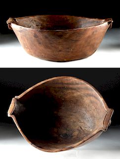 19th C. Micronesian Wood Heirloom Bowl