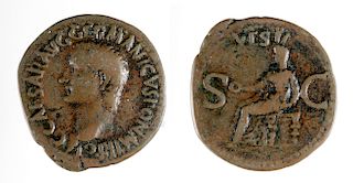 Roman Caligula Bronze As Coin - 9.9 g