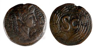 Roman Syria Nero Bronze As Coin - 14.9 g