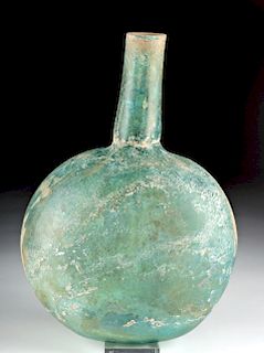 Huge Roman Glass Bottle - Beautiful Color & Iridescence