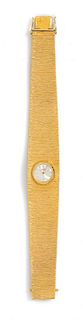 An 18 Karat Yellow Gold Wristwatch, Sarcar, 48.70 dwts.