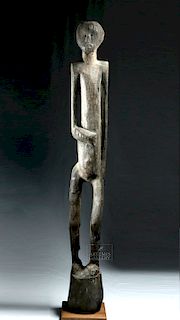 Large African Bongo Standing Wood Figure