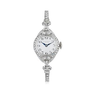 Tiffany & Co. Art Deco Diamond Watch