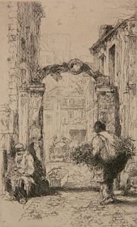 Auguste Brouet etching