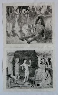 2 Lovis Corinth etchings