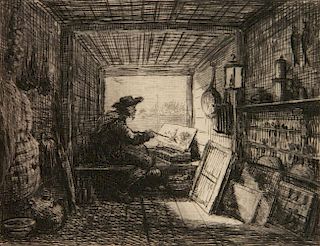 Charles-Francois Daubigny etching
