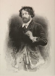 Paul Gavarni lithograph
