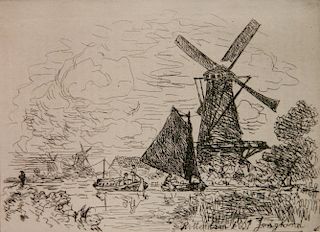Johan Barthold Jongkind etching