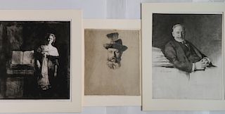 Ferdinand Schmutzer 3 etchings