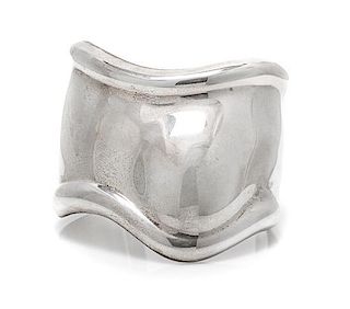 * A Sterling Silver Bone Cuff Bracelet, Elsa Peretti for Tiffany & Co., Circa 1978, 52.40 dwts.