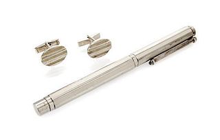 A Collection of Sterling Silver Atlas Accessories, Tiffany & Co., 32.30 dwts.