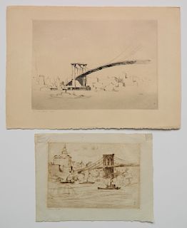 Herman Struck 2 etchings