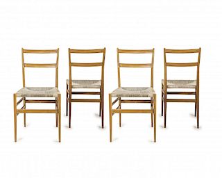 Gio Ponti, Four 'Leggera' chairs, 1949/50