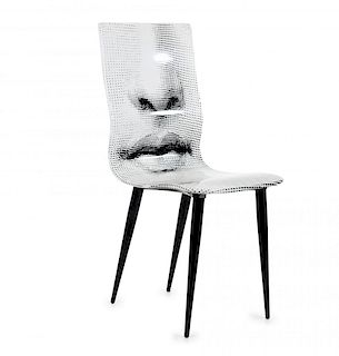 Piero Fornasetti, 'Viso' side chair, 1980s