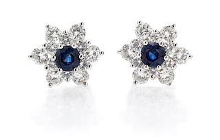 A Collection of Sapphire and Diamond Jewelry, 19.40 dwts.