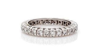 A Platinum and Diamond Eternity Band, 2.30 dwts.