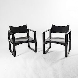 Verner Panton, Two '271 F' armchairs, 1965/66