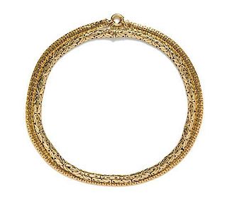 A Collection of 14 Karat Yellow Gold Chain Necklaces, 40.30 dwts.