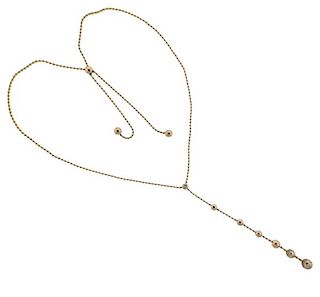 Cartier Draperie de Decollete 18k Gold Diamond Necklace 