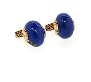 Favero Lapis Lazuli 18k Gold Cufflinks