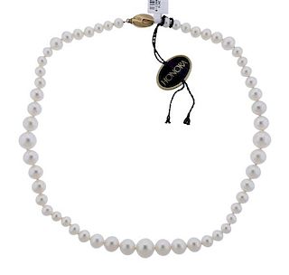 Honora 14k Gold Graduated Pearl Necklace