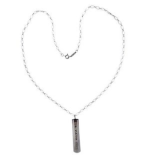 Tiffany &amp; Co 1837 Sterling Silver Pendant Necklace