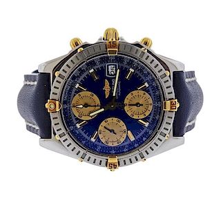Breitling Chronomat Steel Gold Chronograph Watch ref. B13352