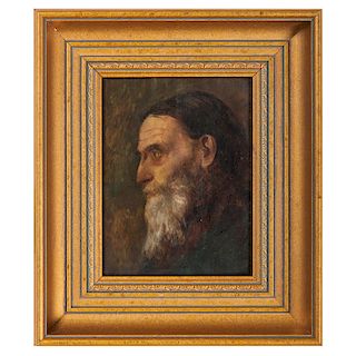 British School, Profile Portrait of a Bearded Man