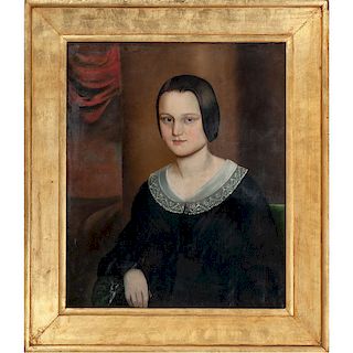 American School, Early Kentucky Portrait of a Woman