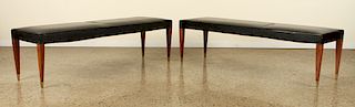 PAIR FRENCH BENCHES MANNER JEAN PASCAUD C.1940