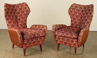 PR. ITALIAN UPHOLSTERED ARMCHAIRS BY PAOLO BUFFA